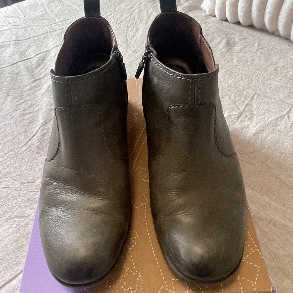 Dansko Susan Nubuck Black Wedge Ankle Boots | Size 41 (US 10) | With Box